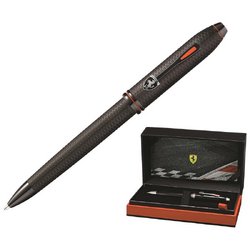 Ручка шариковая Cross Townsend Ferrari Brushed Black цвет чернил черный цвет корпуса черный (артикул производителя FR0042-58)